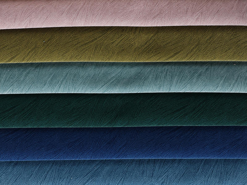 Tissu de canapé imprimé en velours givré respectueux de l'environnement